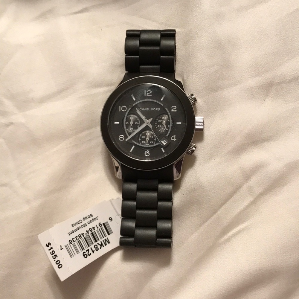Michael Kors movement strap watch NWT